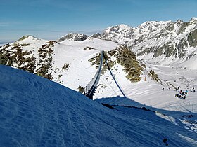 La passerelle himalayenne vue depuis le sud.