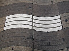 Pavement of La Rambla.