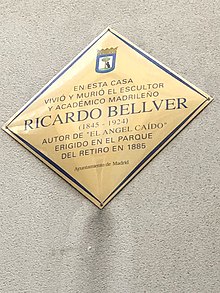 Placa Calle Cardenal Cisneros. Madrid