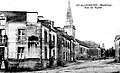 Saint-Allouestre ː la Rue de l'Église vers 1925 (carte postale).