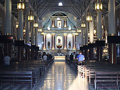 San Nicolas de Tolentino Church inside