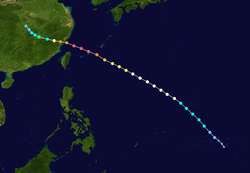 Trajectoire de Saomai.