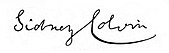 Signature de Sidney Colvin