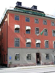 Pauliska huset med 1870-talets fasad och i maj 2009