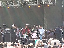 Slaves performing with Michael Swank of Myka Relocate