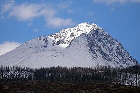 Vue du Kotlový štít avec le Gerlachovský štít à droite.