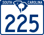 South Carolina Highway 225 marker