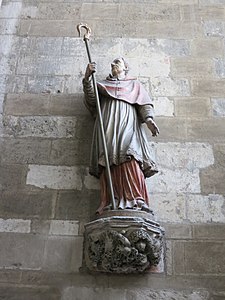 Photo de la statue de saint Herbland