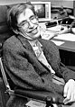 Image 77Physicist Stephen Hawking set forth a theory of cosmology explained by a union of the general theory of relativity and quantum mechanics. His 1988 book A Brief History of Time appeared on The Sunday Times best-seller list for a record-breaking 237 weeks. (from Culture of the United Kingdom)