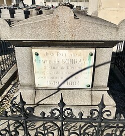 Tombe du général Jean Paul Adam Schramm.