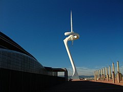 Tour de télécommunications de Montjuïc, œuvre de Santiago Calatrava.