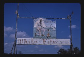 The old sign at White Kitchen photographed in 1982.