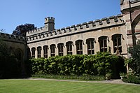 Balliol College, Oxford, front quad, with decorative battlements (1431)
