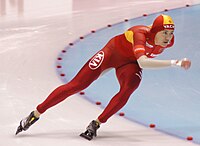 Wang Beixing Heerenveenissä joulukuussa 2007