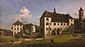 Bellotto's Courtyard of the Castle At Königstein from the South (Manchester Art Gallery)