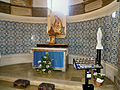 The Lady chapel in the church