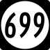State Route 699 marker