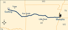 Diamond Pipeline Route