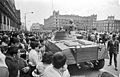 Image 13Mexican Army troops in the Zócalo in the 1968 Tlatelolco massacre. (from History of Mexico)