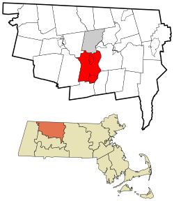 Location in Franklin County in Massachusetts