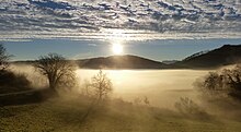 Brume sur l'étang du Grand-Lemps