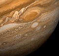 Image 93Voyager 1 passing by Jupiter's Great Red Spot February 25, 1979 (from 1970s)