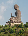 The Tian Tan Buddha statue in Hong Kong.