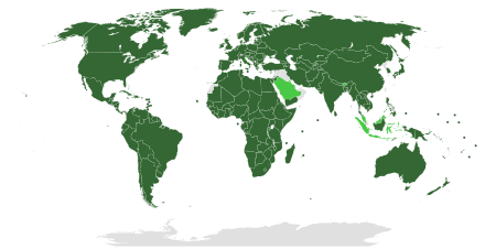 Carte des membres de l'OIM