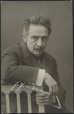 Taidehistorian professori Johan Jakob Tikkanen noin vuonna 1920.