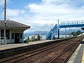 A view of the station platforms and tracks.