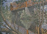 J.A.ウィアー: The Red Bridge, 1895