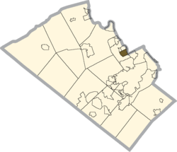 Location of Hokendauqua in Lehigh County, Pennsylvania