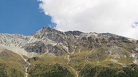 Vue des Diablons depuis le Belvédère, à Zinal.