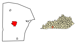 Location in Logan County, Kentucky