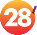 Logo de 28 minutes jusqu'au 31 août 2015.