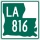 Louisiana Highway 816 marker