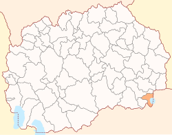 Location of Dojran Municipality