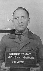 Max Schobert i amerikansk fångenskap år 1947.