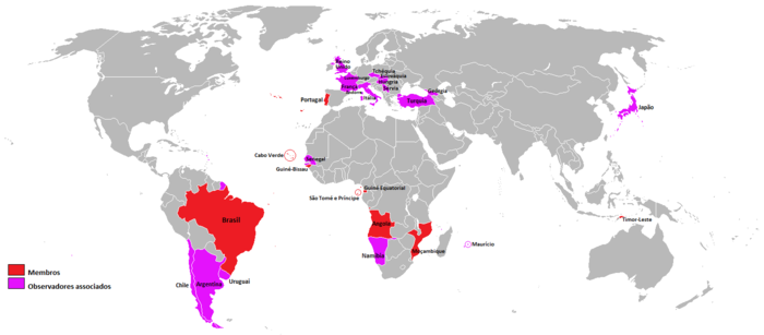 Estados membros da Comunidade dos Países de Língua Portuguesa