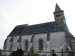 L'église qui renferme l'entrée des muches.