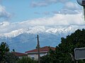 Vue du massif du Canigou depuis le port.