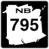 Route 795 marker