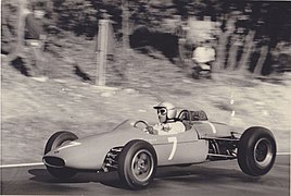 Jo Schlesser sur Brabham Ford Champion de France Formule Course 1964.