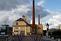 Image 45Traditional fermenting building (center) and modern fermenting building (left) in Pilsner Urquell Brewery (Czech Republic) (from History of beer)