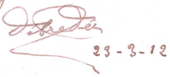signature d'Yves Le Diberder
