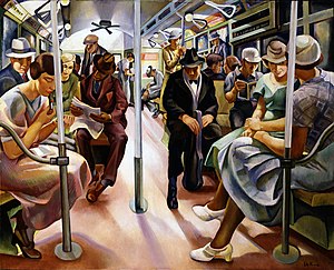 Lily Furedi: The Subway, 1934, Smithsonian American Art Museum, Washington, D.C.