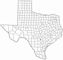 Location of St. Hedwig, Texas