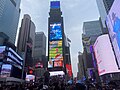 View of Times Square during one of its busiest hours