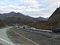 福島・山形県境を経由する東北中央自動車道（2017年11月）