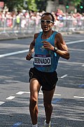 Antoni Bernadó pendant le marathon.